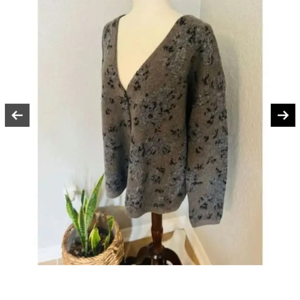All Saints wool camo cardigan